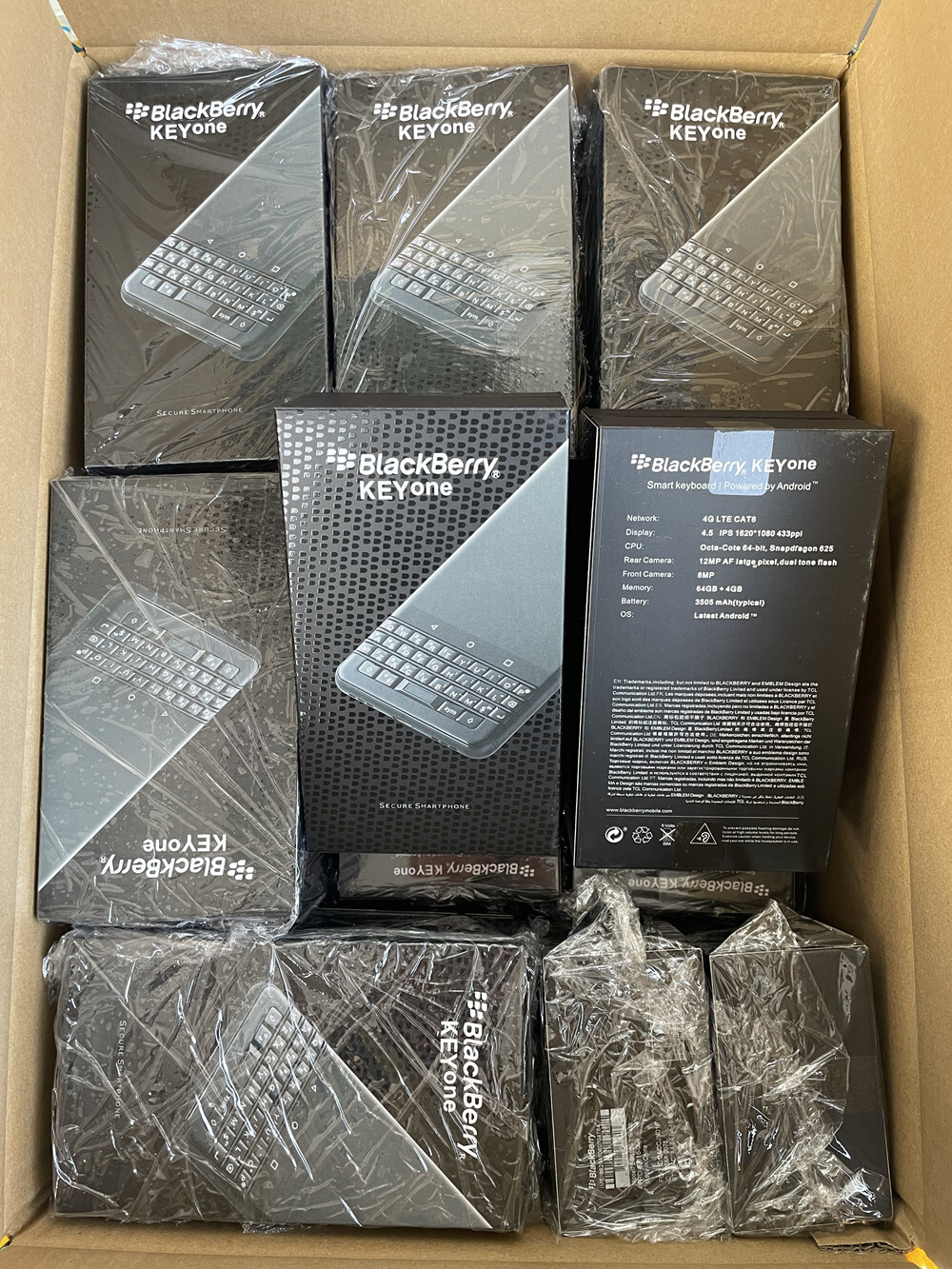 BlackBerry Keyone 32GB 64GB 12MP Fingerprint Android LTE SmartPhone- New Sealed