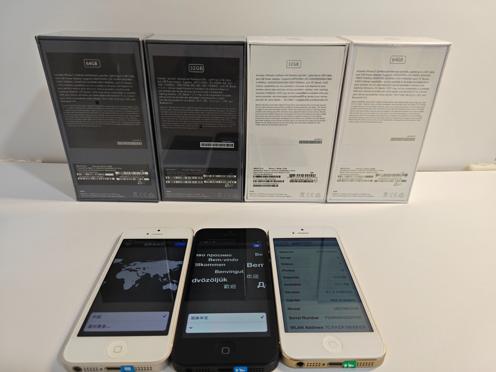 Apple iPhone 5 16GB – Unlocked white black gold Grade A+ Condition IOS SALE BR