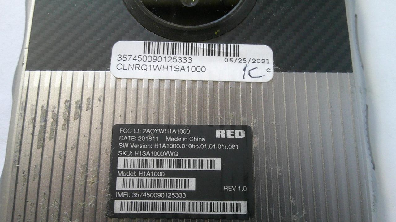 RED Hydrogen One Gray Shadow 12 H1A1000 Verizon Only 128GB Good