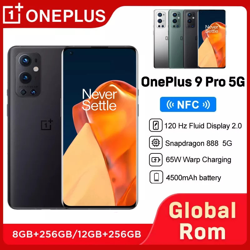 OnePlus 9 Pro 5G Dual SIM 256GB Octa Core Android 11 Googleplay Phone 6.7” 50MP