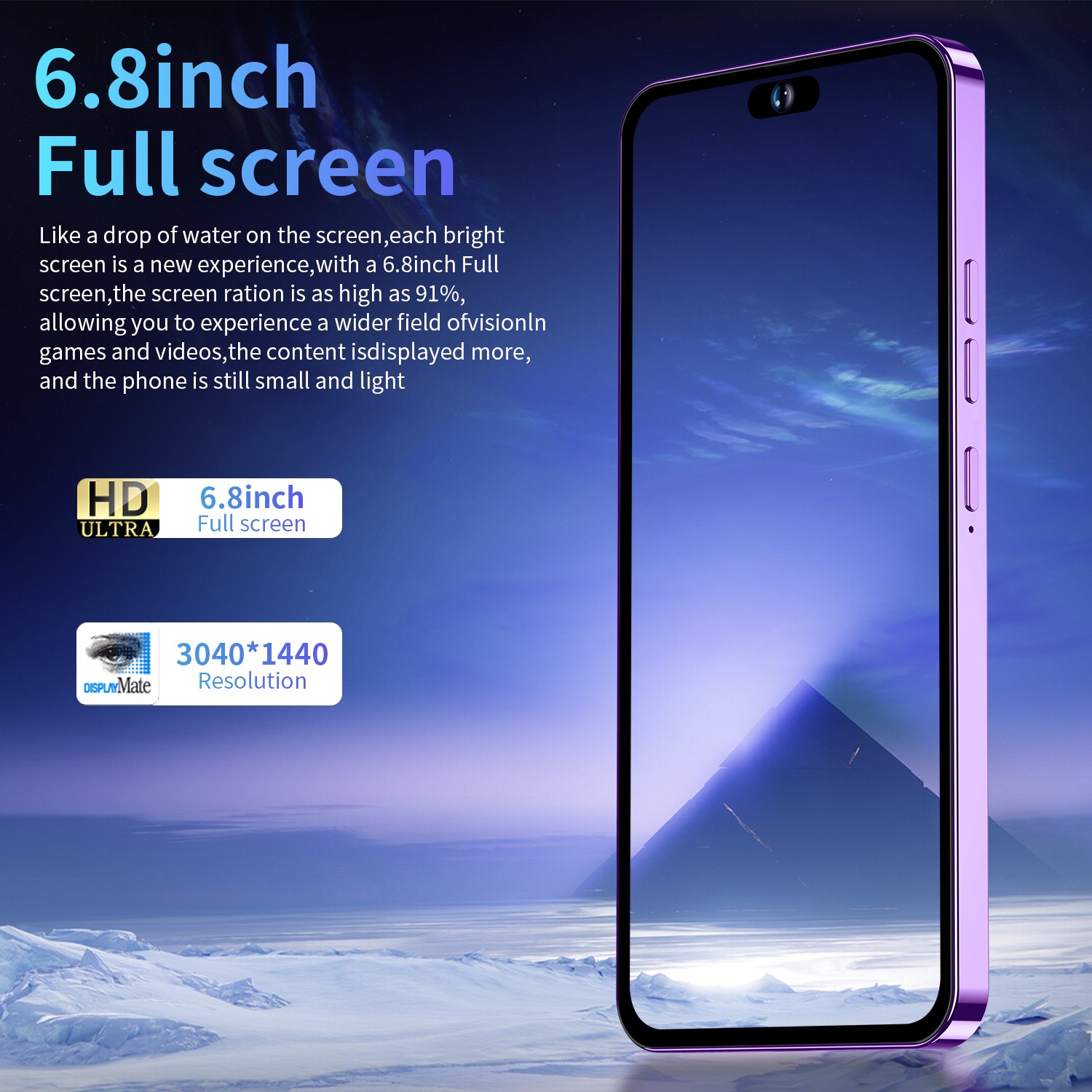 Unlocked G16 Pro Max 128GB 5G Cell Phone Smartphone Android 13 Cheap Phone
