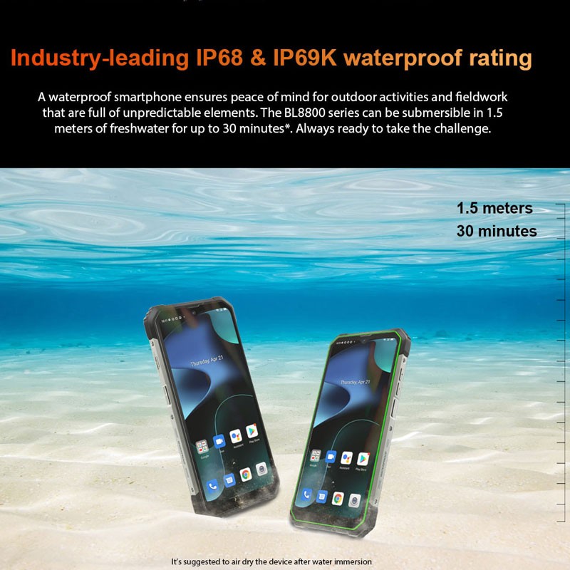 5G Blackview BL8800 Pro Rugged Phone Android Thermal Imaging Camera Waterproof