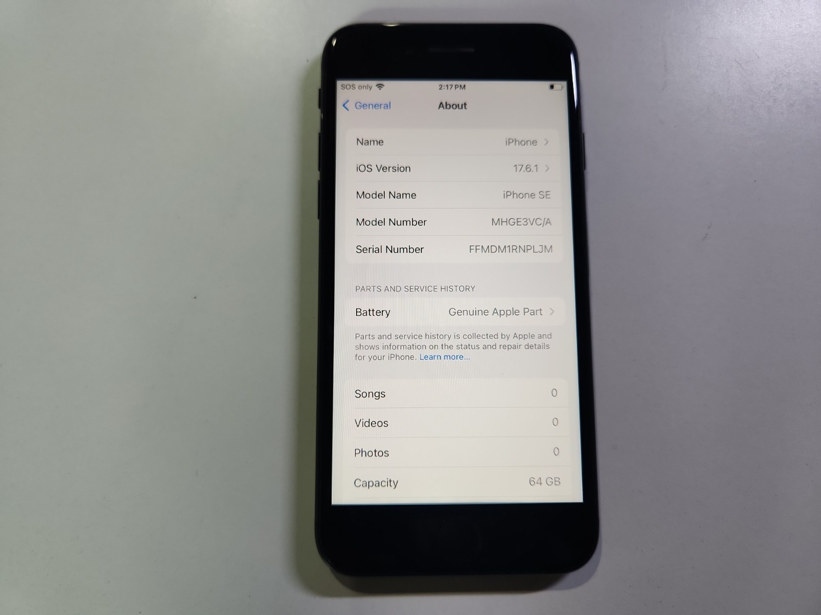 Apple iPhone SE 2nd Gen A2275 64GB Unlocked Clean IMEI BH=82%