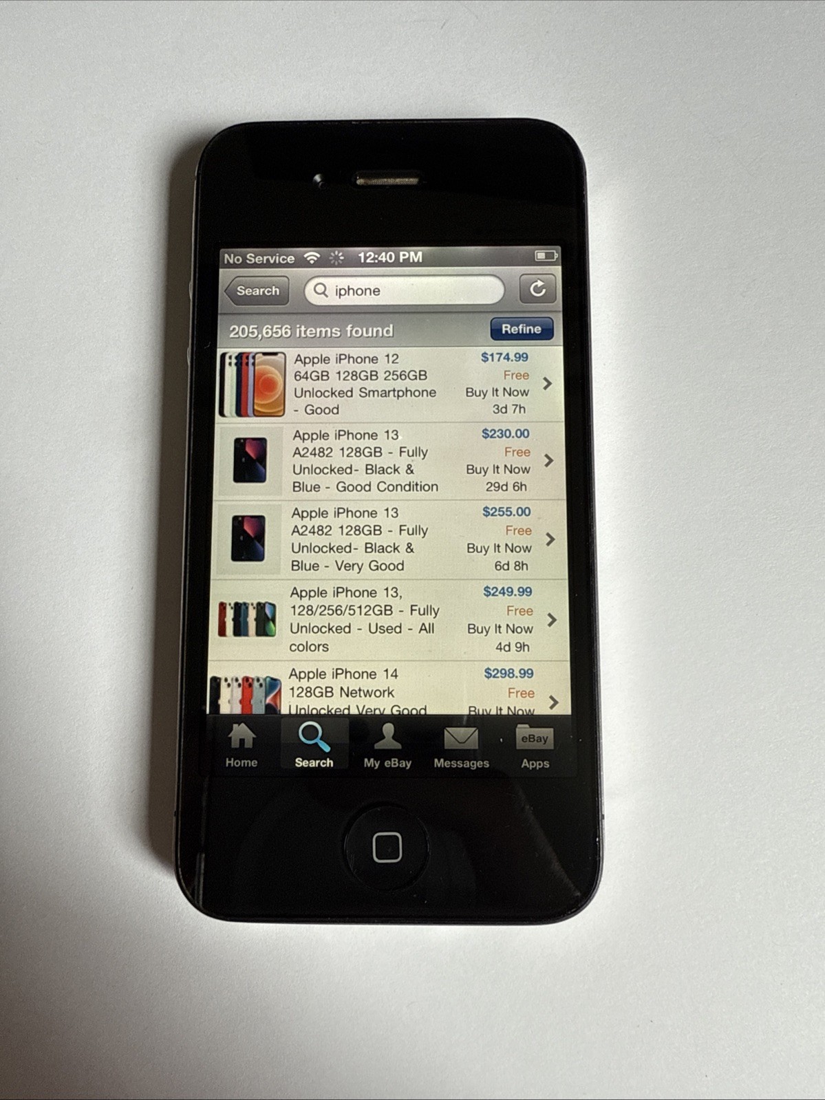 iPhone 4s – 16GB – Black (Unlocked) 40+ Games & Apps – iOS 6.1.3 – 80% BH Read