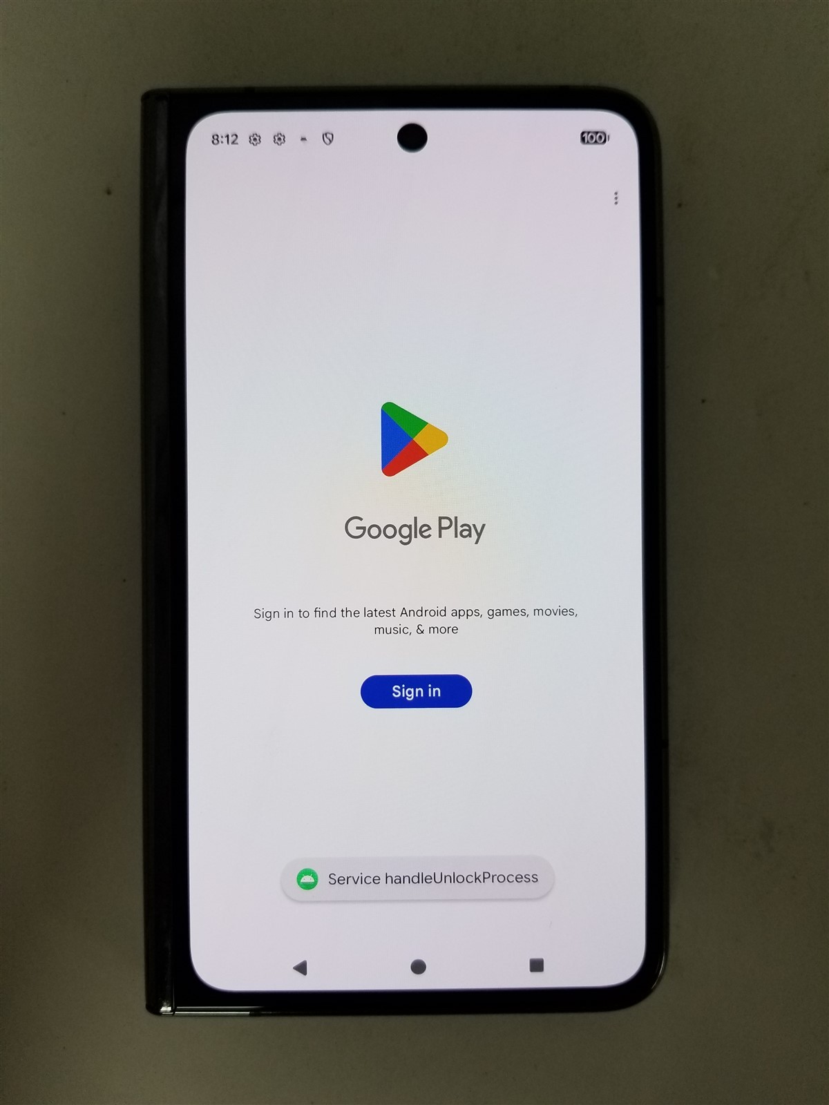 Google Pixel Fold 256GB Black G9FPL (T-Mobile) Damaged zD2576