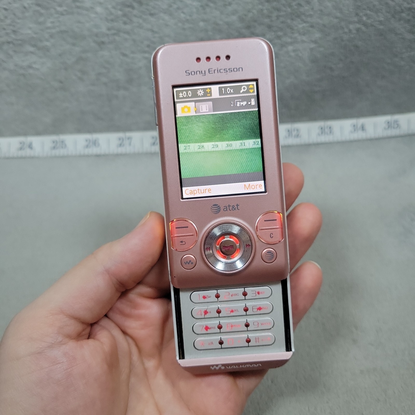Sony Ericsson Walkman W580i Pink AT&T Slider Cell Phone Tested Works Rare