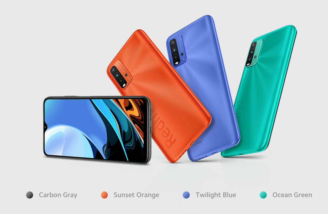 Xiaomi Redmi 9T 4G LTE Ocean Green – 6GB RAM – 128GB ROM – Global Version – NEW