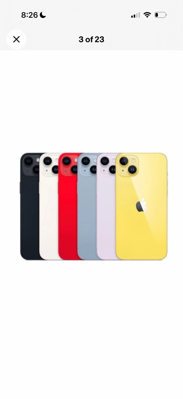 Apple iPhone Smartphone Purple Bar Style Dual Rear Cameras Multiple Colors