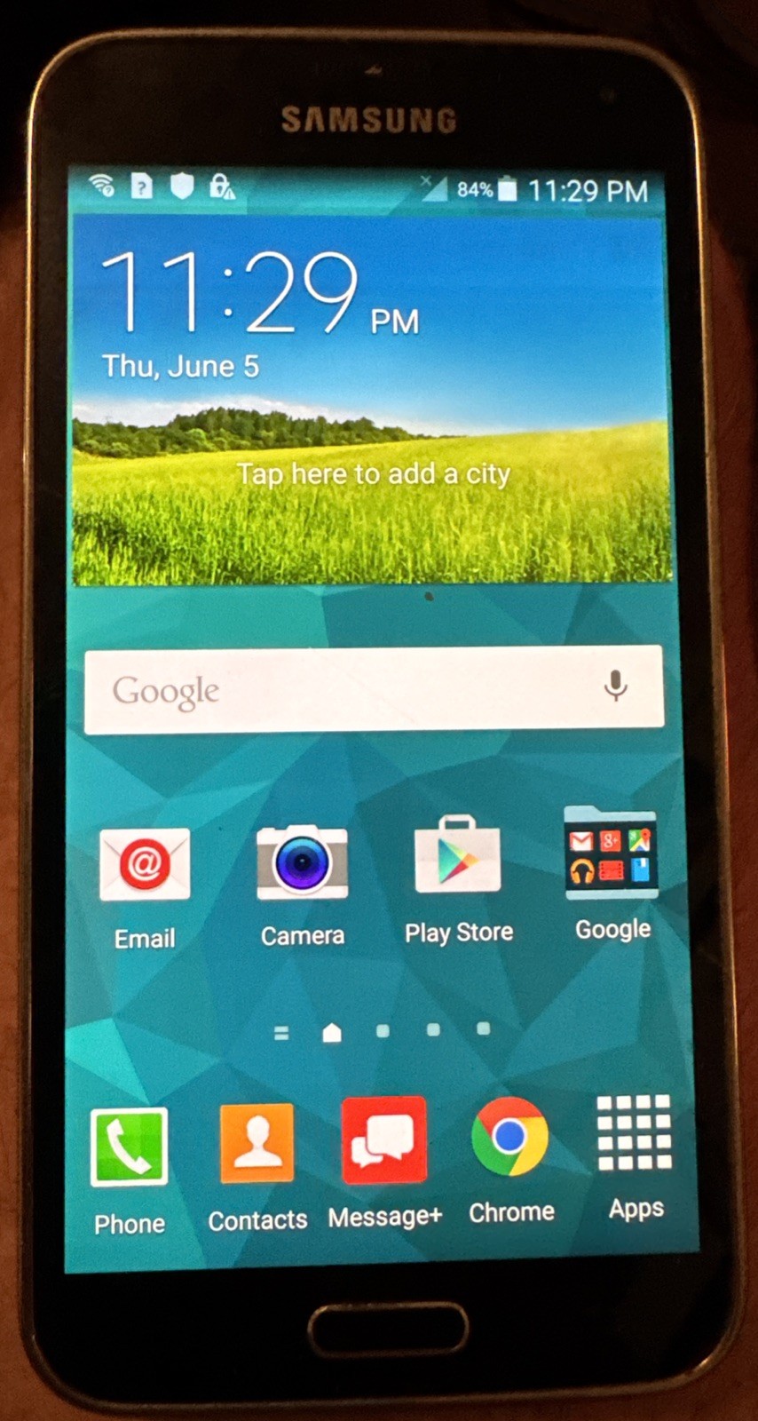 Samsung Galaxy S5 SM-G900V (Verizon) White 16GB Fast Ship Very Good Used