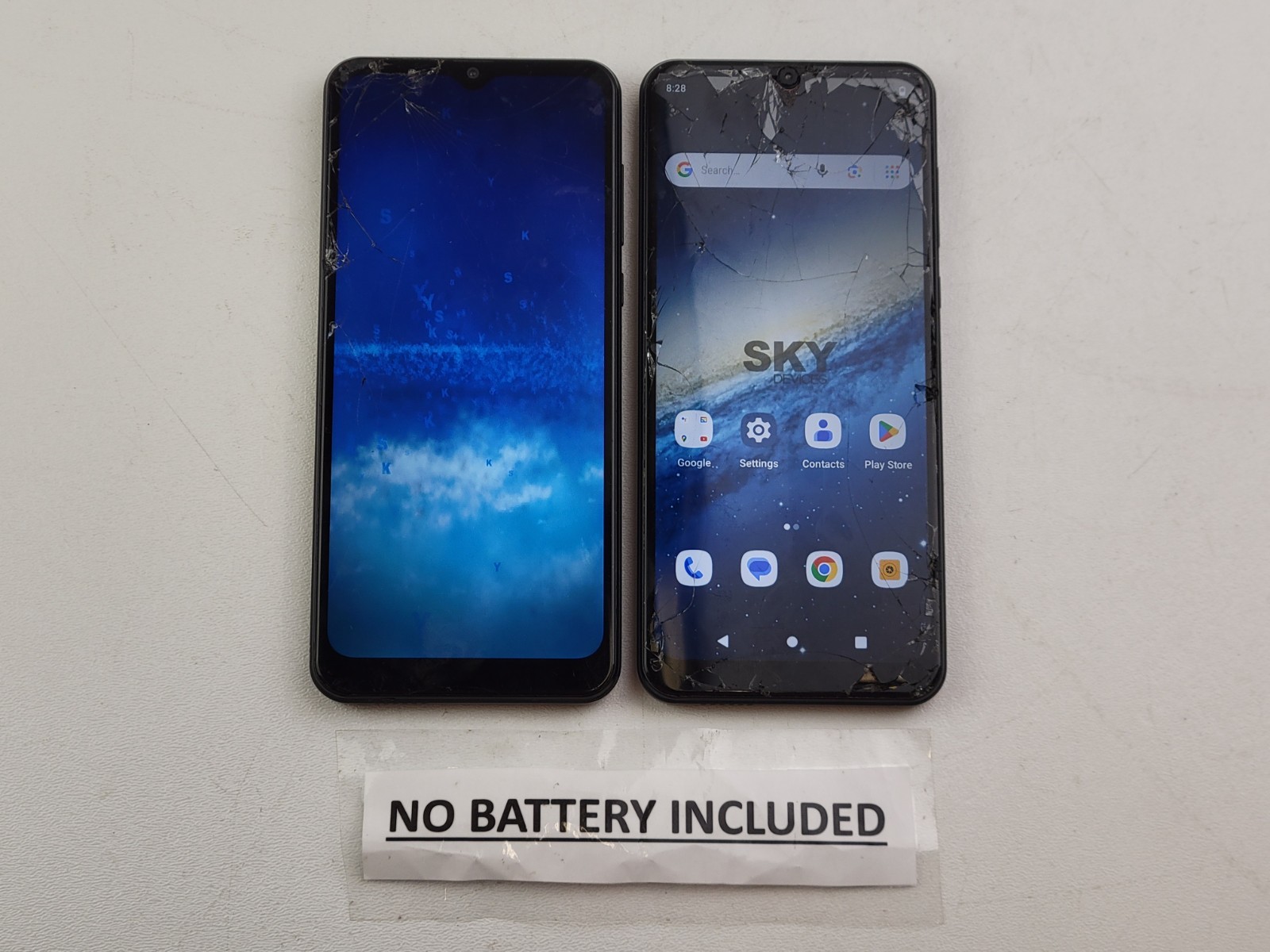 (Lot of 2) SKY Devices Elite D65 – 32GB – (GSM Unlocked) Dual SIM – CRACKED