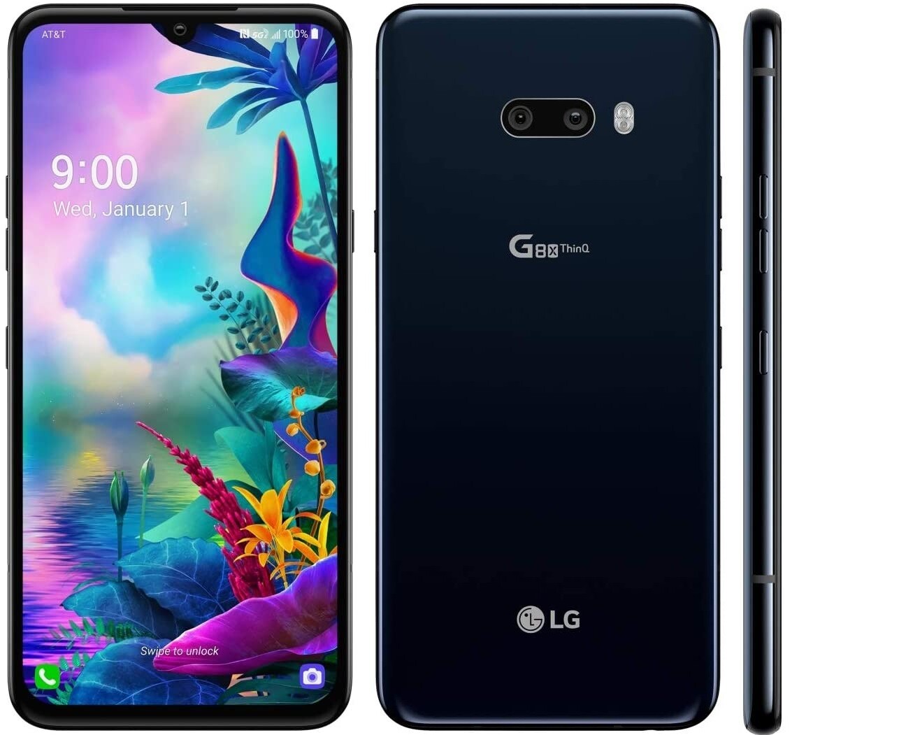 LG G8X ThinQ Single Screen Sprint Unlocked GSM Cell Phone G850P 6.4” 128GB