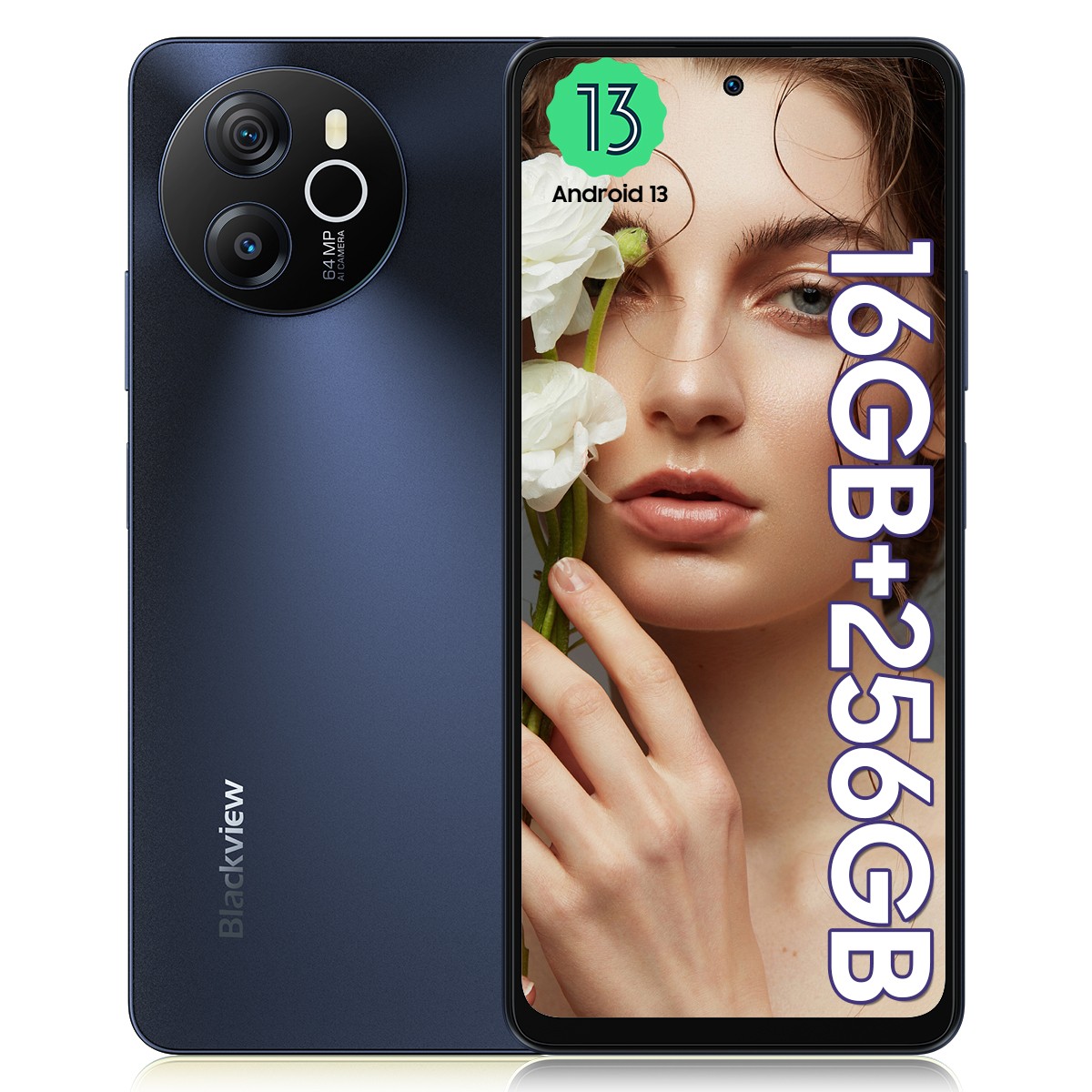 Blackview SHARK 8 4G Smartphone 16GB+256GB 6.78″ Android 13 Dual SIM 5000mAh NFC