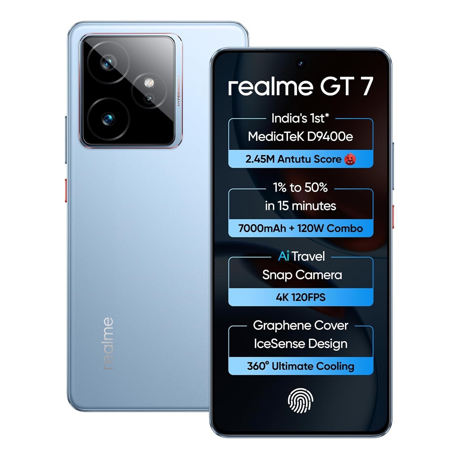 realme GT 7 Factory Unlocked-4K 120FPS AI Travel Camera-256GB -NO USA TARIFFS