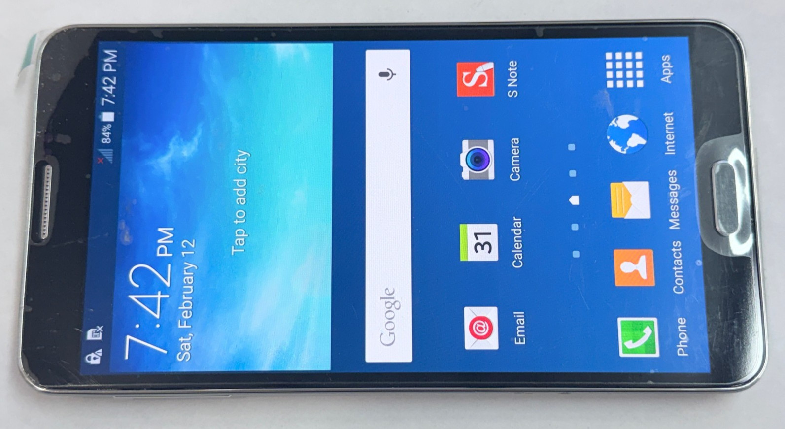 SPRINT Samsung Galaxy Note 3 N900P 32GB 4G LTE White Smart Cell Phone *A GRADE*