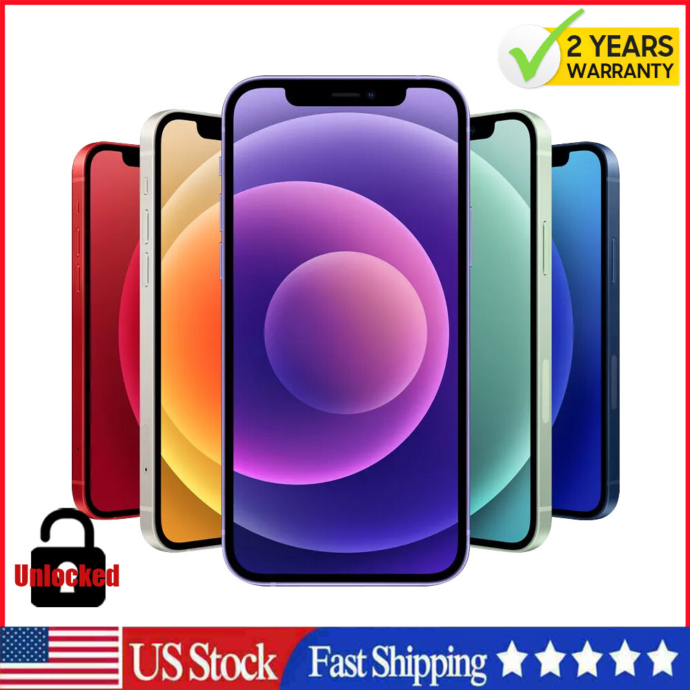 🆕New Sealed Box Apple iPhone 12 Mini 64/128/256GB A2176 USA UNLOCKED Smartphone