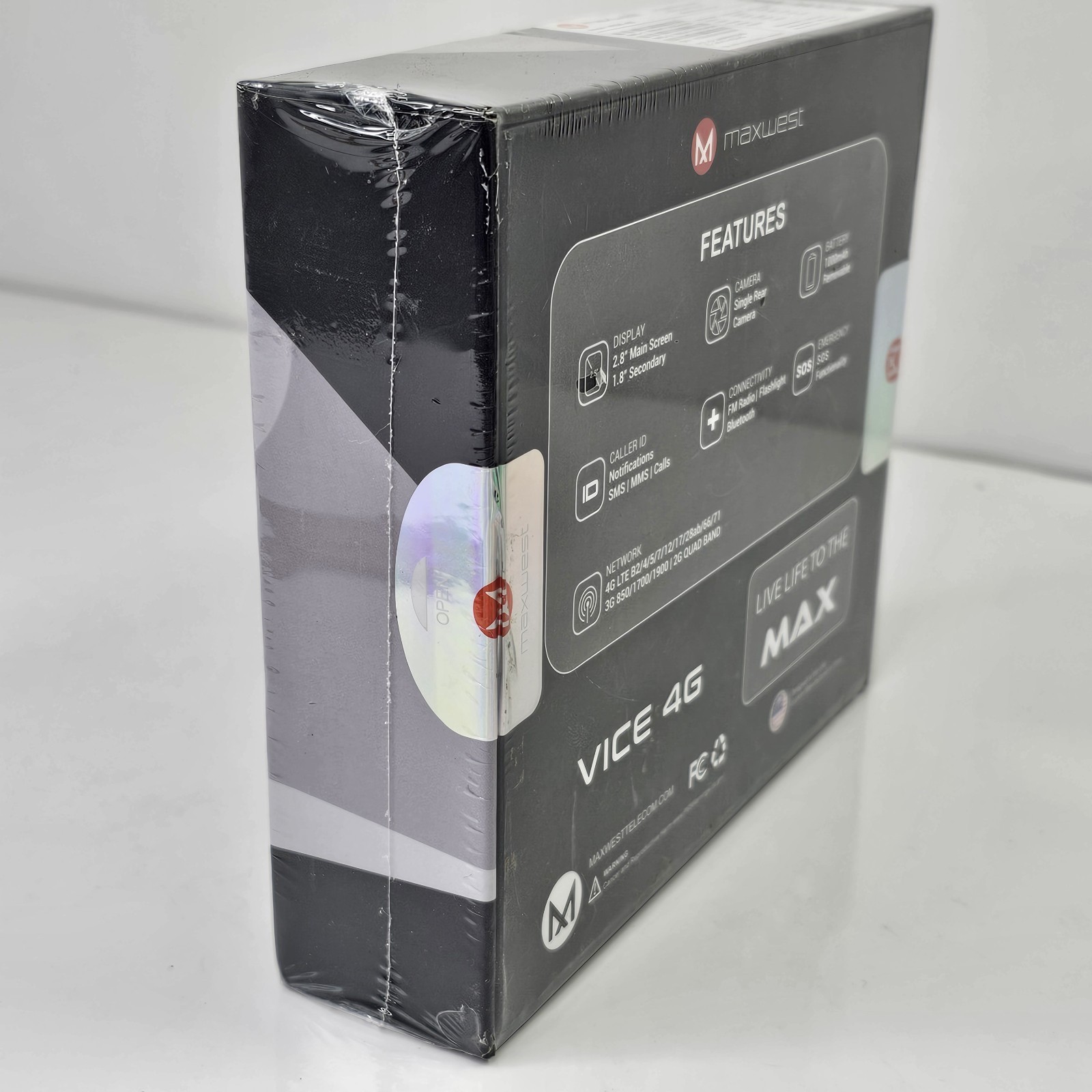 SEALED Maxwest Vice 4G Unlocked Phone 2.8″ Display 2MP Camera NEW