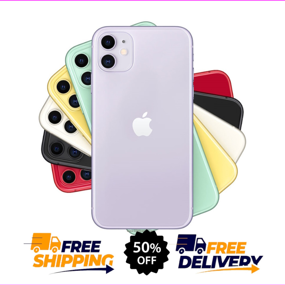 Apple iPhone 11 Unlocked 64GB/128GB – Black/Purple/Red – Free Shipping!
