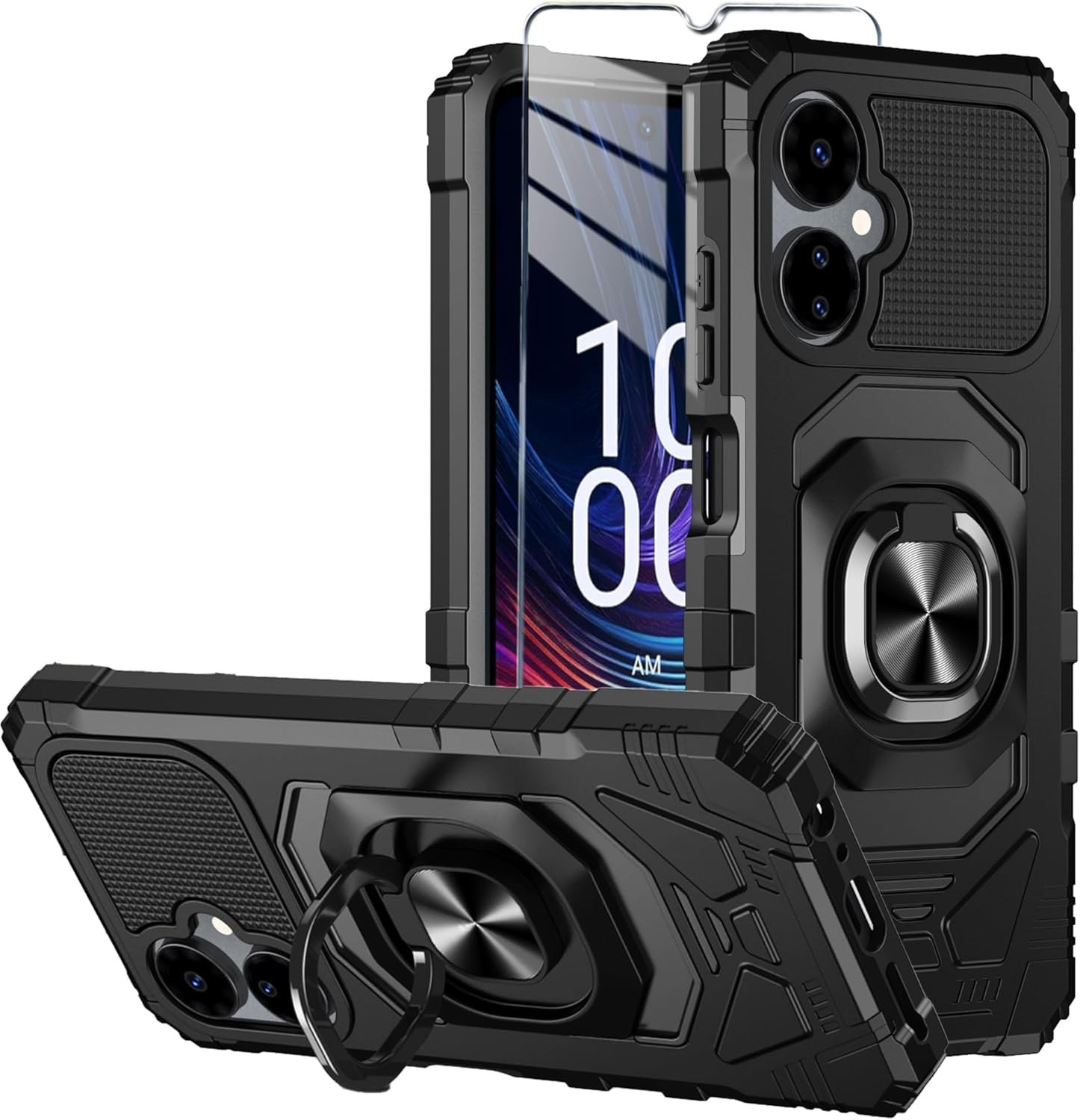 Boost Mobile Celero 5G 2024 (6.5in) Case with Tempered Glass Screen Protector