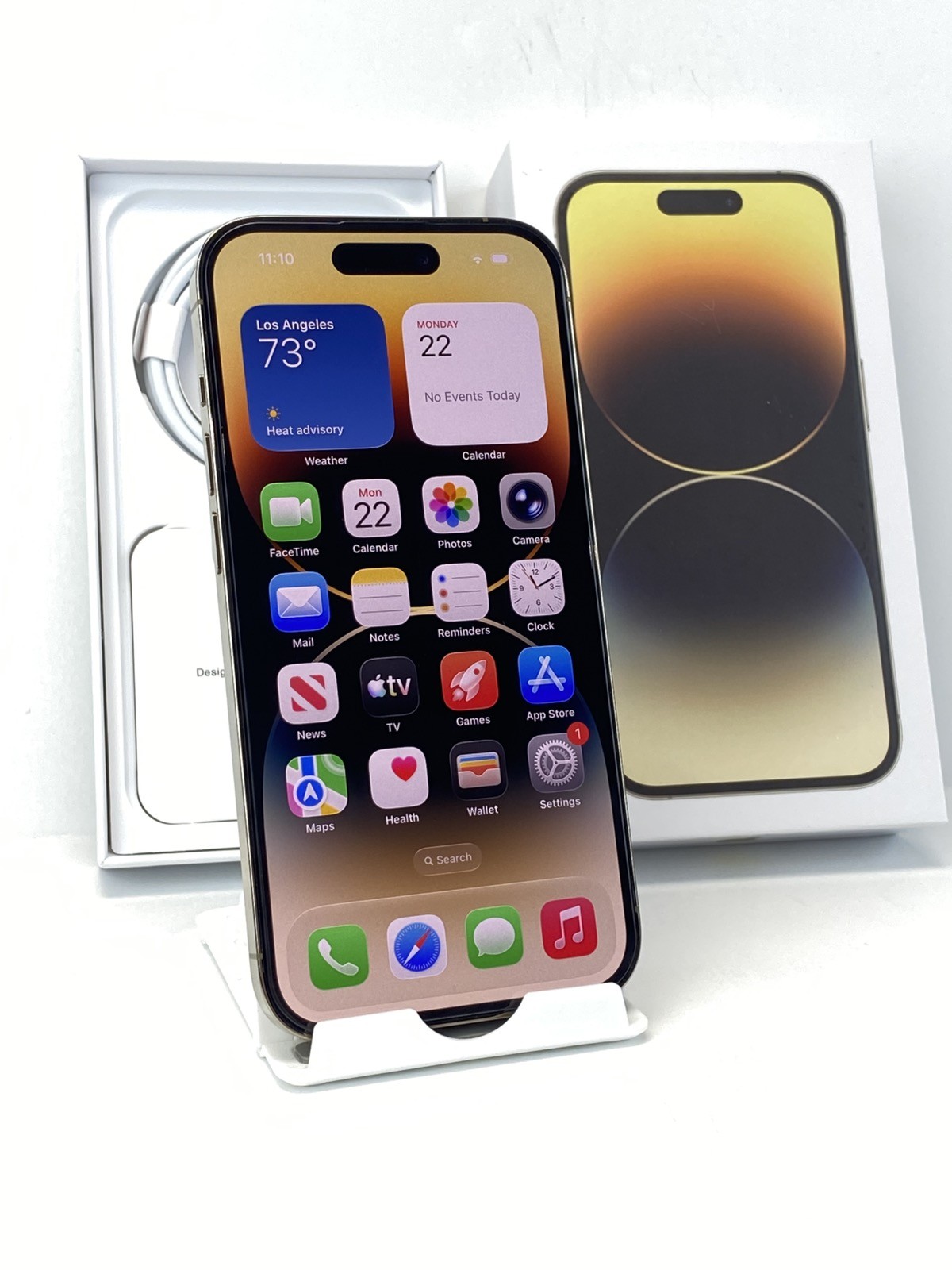Apple iPhone 14 Pro A2650 1TB Gold 96% battery health Unlocked phone
