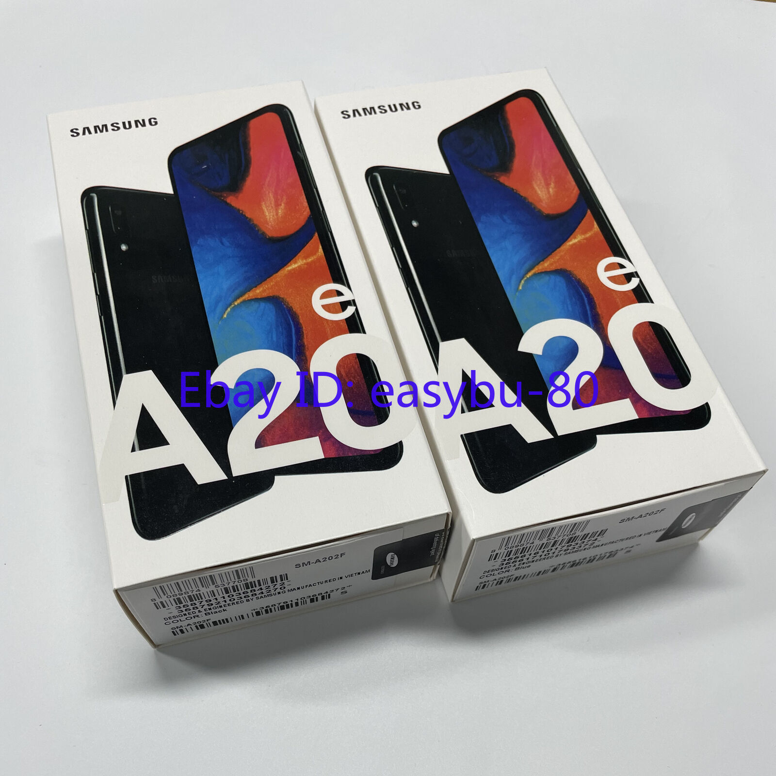 Unlocked Samsung Galaxy A20e A202F/DS 32GB+3GB Dual SIM Multicolor New Sealed