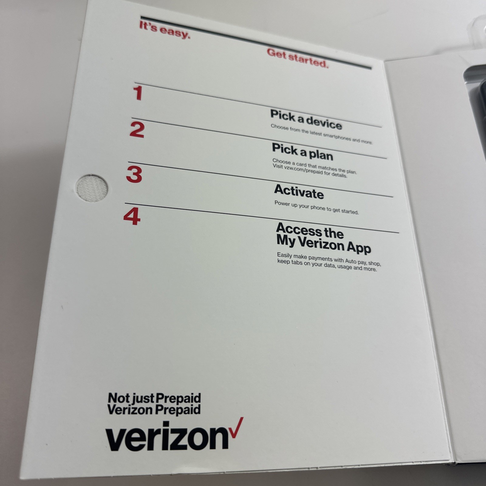 Verizon Wireless smartphone LG Optimus Zone 4 Prepaid 16GB – NEW In Box