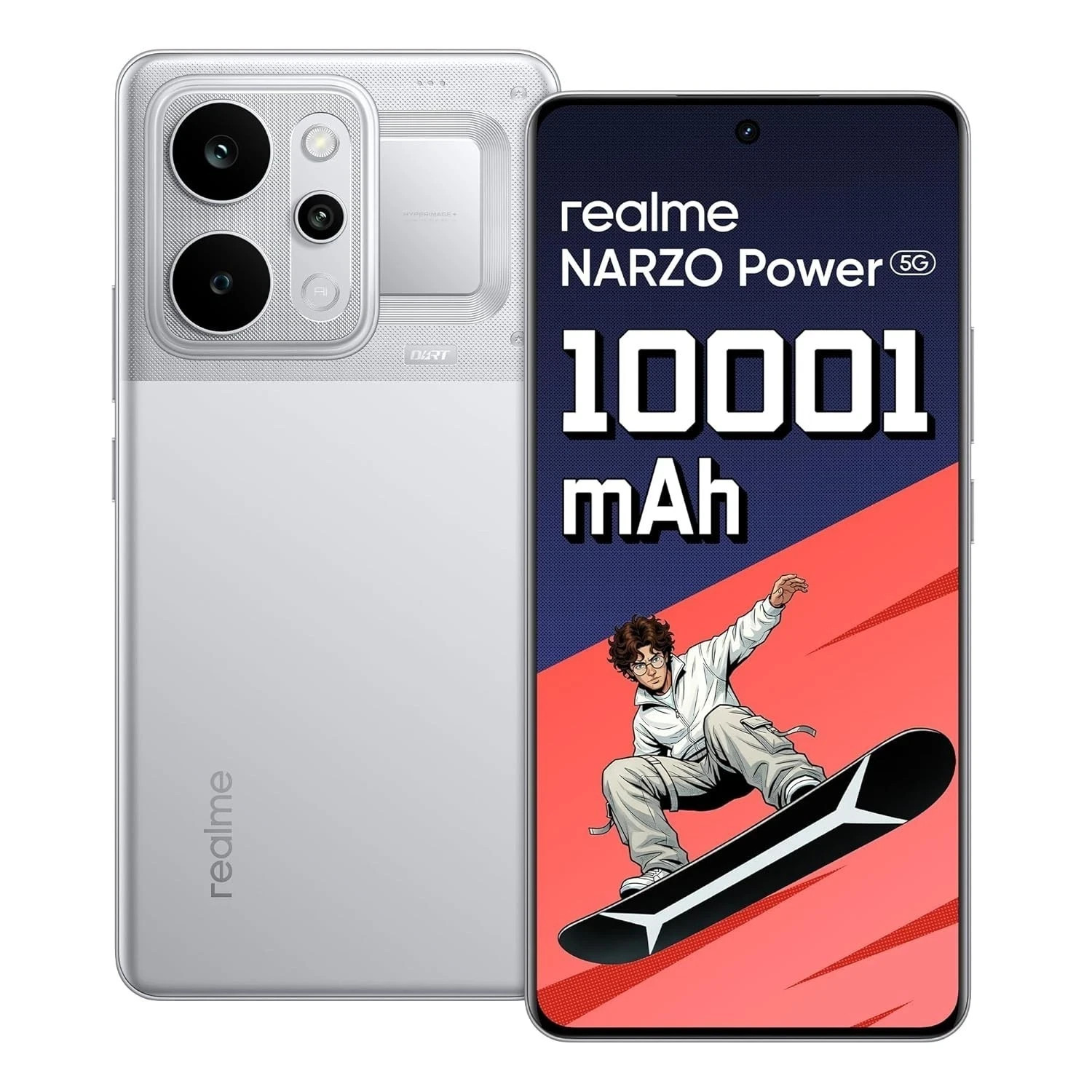 realme Narzo Power 5G 128GB Titan Silver 10001mAh Battery 144Hz AMOLED 50MP OIS