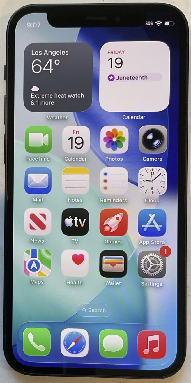 CRACKED REAR GLASS, GSM UNLOCKED iPhone 12 MINI, 64GB A2176 MG6G3LL/A FOR REPAIR