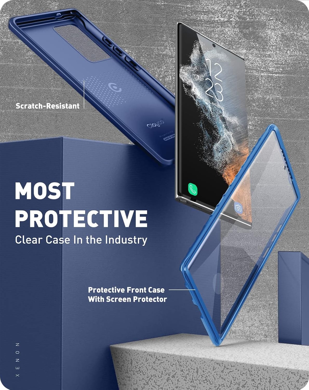 Case & Built-in Screen Protector for Samsung Galaxy S22 Ultra 5G 360 Degree Prot