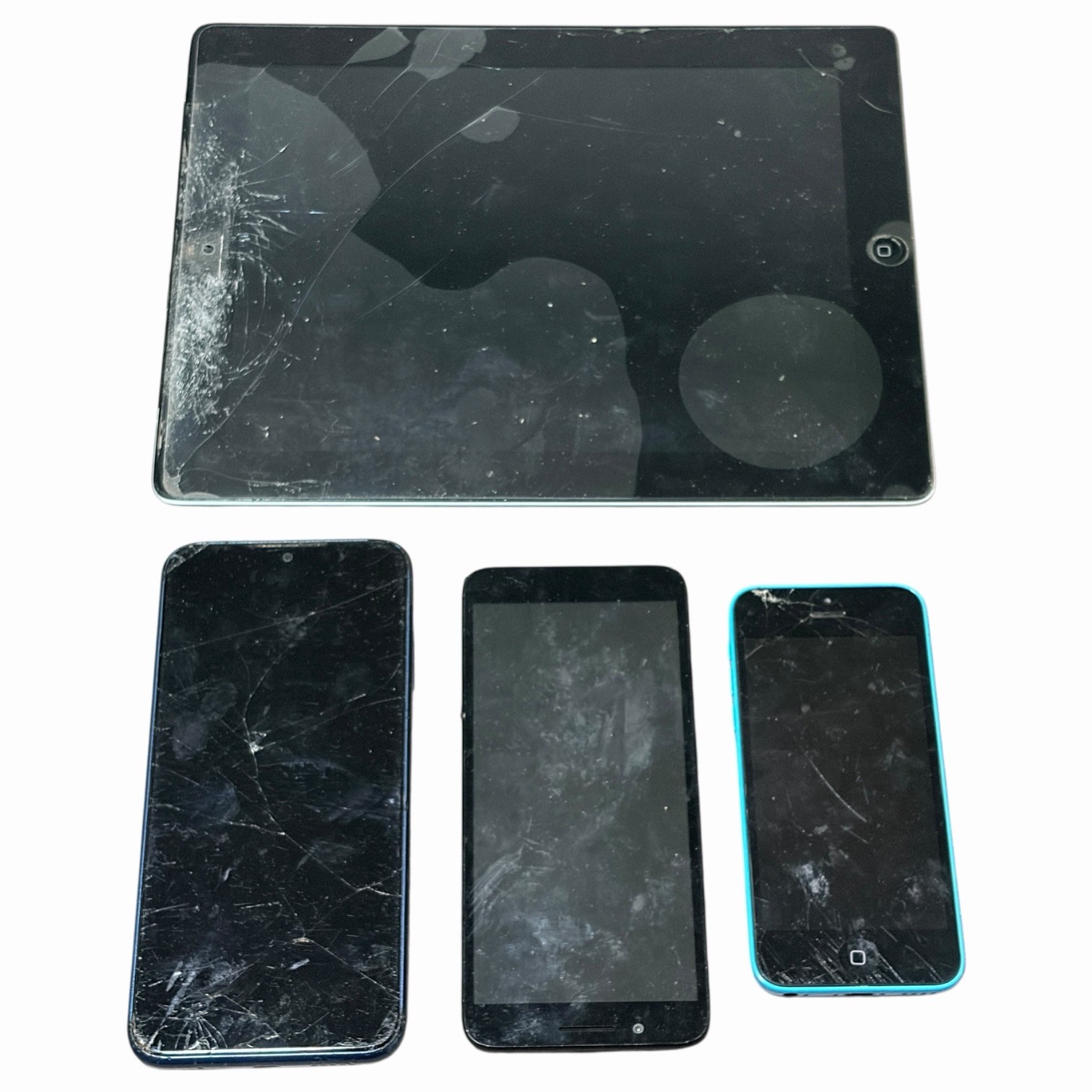 Smartphone iPhone iPad Tablet Pre-owned Lot for Parts Damaged Mixed Lot