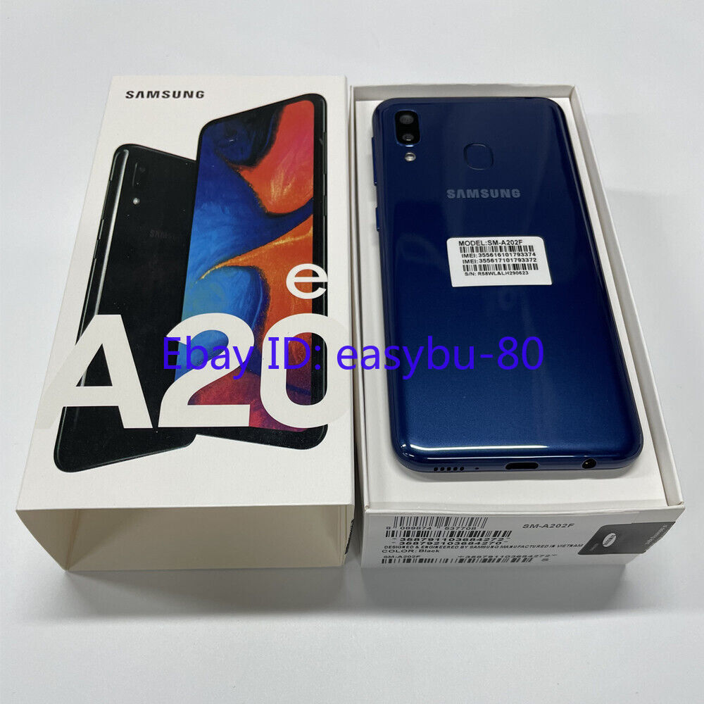 Unlocked Samsung Galaxy A20e A202F/DS 32GB+3GB Dual SIM Multicolor New Sealed
