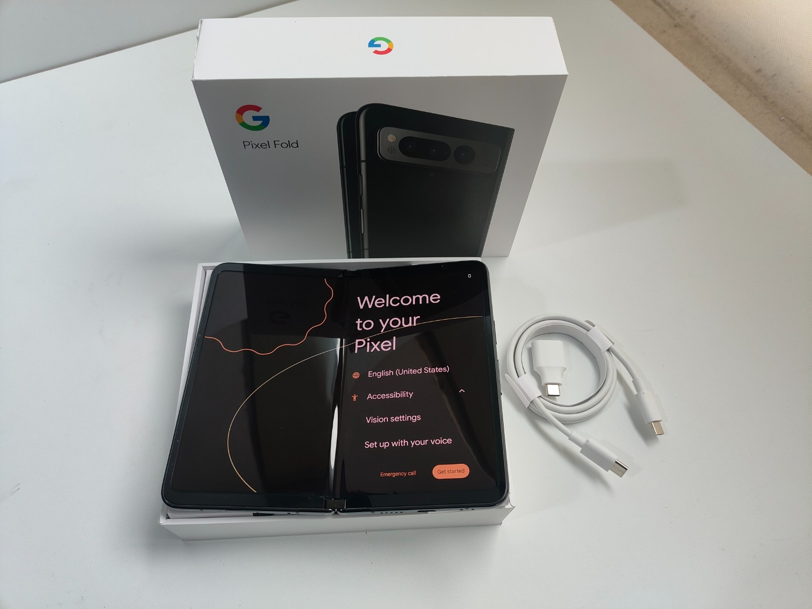 NEW Google Pixel Fold (2023) Unlocked 5G 48MP 256GB 512GB Foldable Android Phone