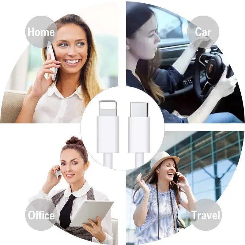 20W Wall Adapter Fast Power Charger+3FT USB-C Charging Cable For iPhone 14 13 12