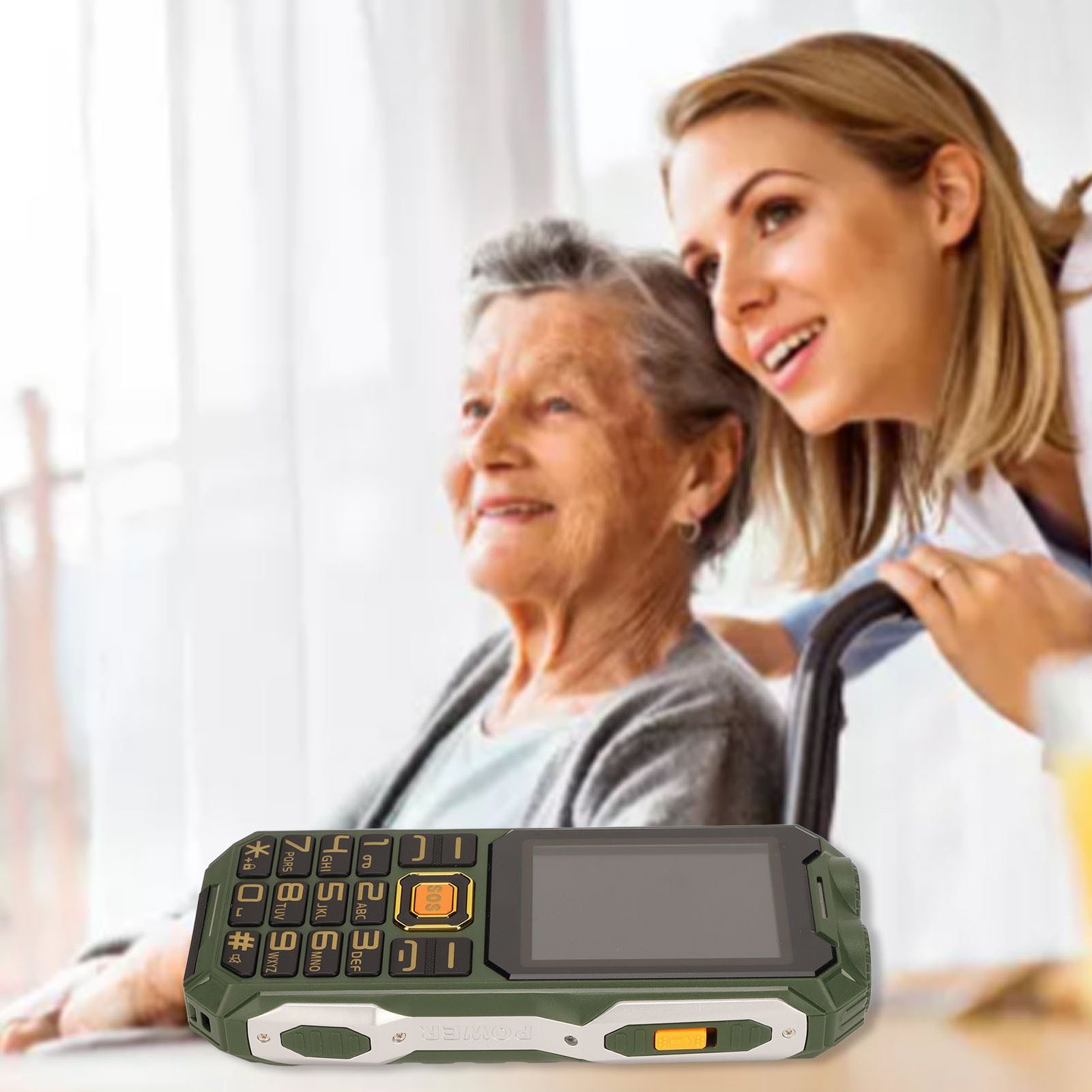 Senior Cellphone 2G 2.6in Ultrathin 16800mAh High Volume Elderly Mobile Phone