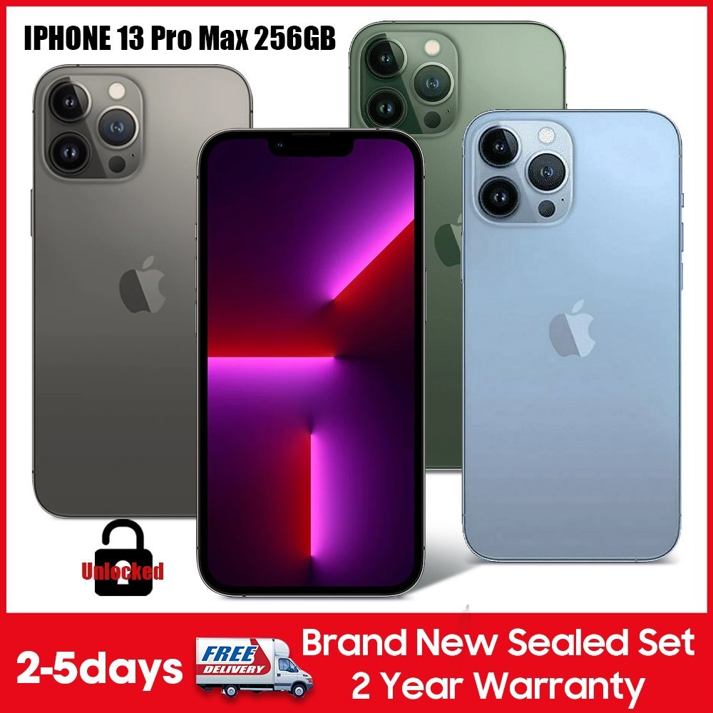 NEW SEALED APPLE IPHONE 13 PRO MAX A2484 512GB/256/128GB 6.7″ UNLOCKED