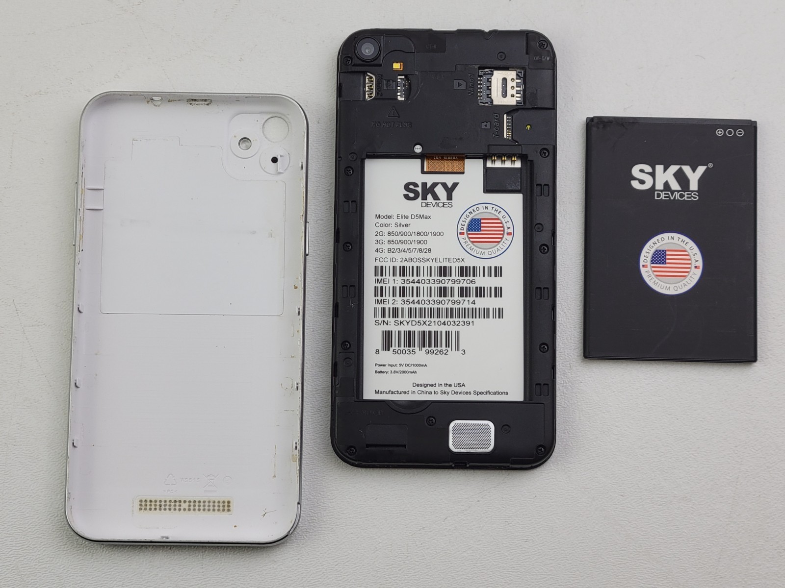 SKY Devices Elite D5Max – 16GB – (GSM Unlocked) Dual SIM Smartphone – H5281