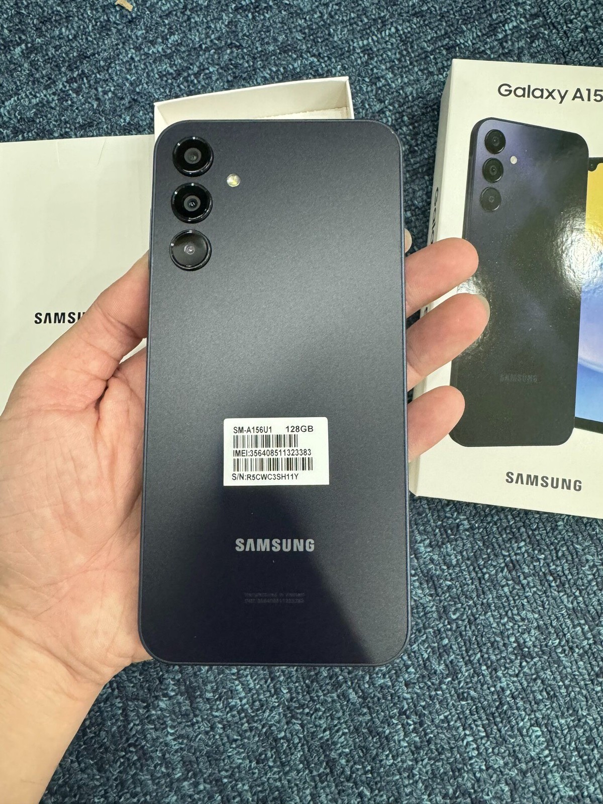 Samsung A15 5G 128GB Black Factory Unlocked SM-A156U Brand New Sealed Phone