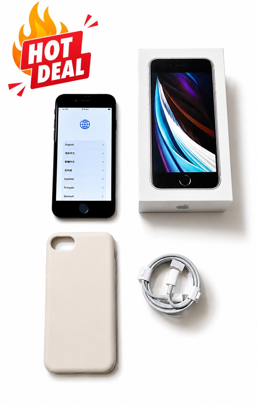 Apple iPhone SE 2~128GB Unlocked~A13~12MP~4G~4K Free Gift! 80% Plus Battery