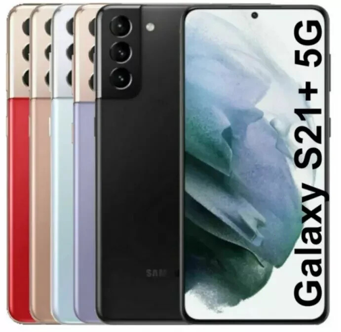 Samsung Galaxy S21+ Plus 5G 128GB Unlocked GSM+CDMA Excellent In-Box- All Colors