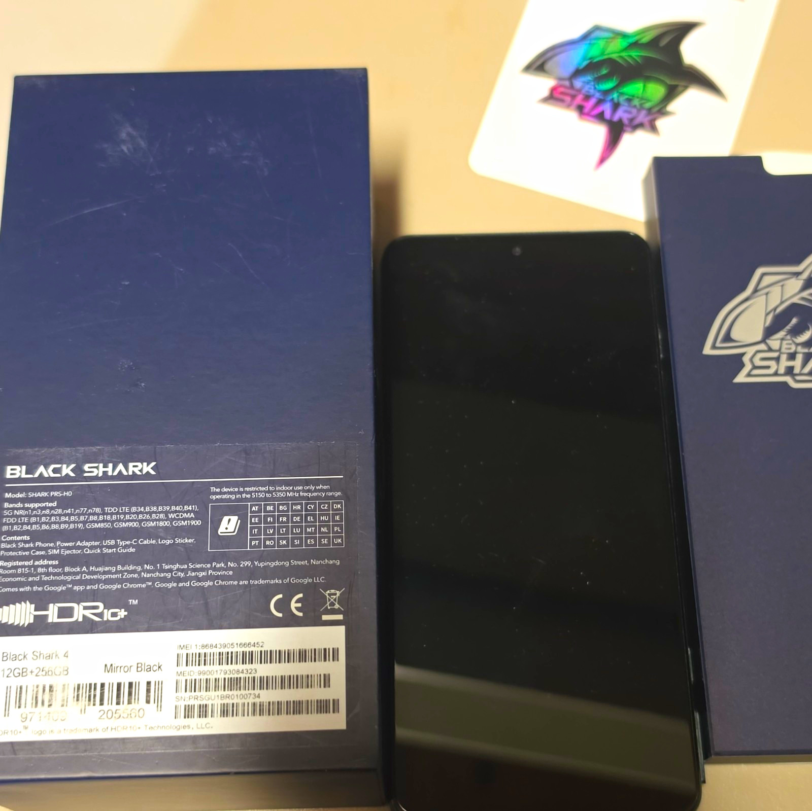 Black Shark 4 256GB 12GB RAM Snapdragon 870 48MP Dual SIM Unlocked Black