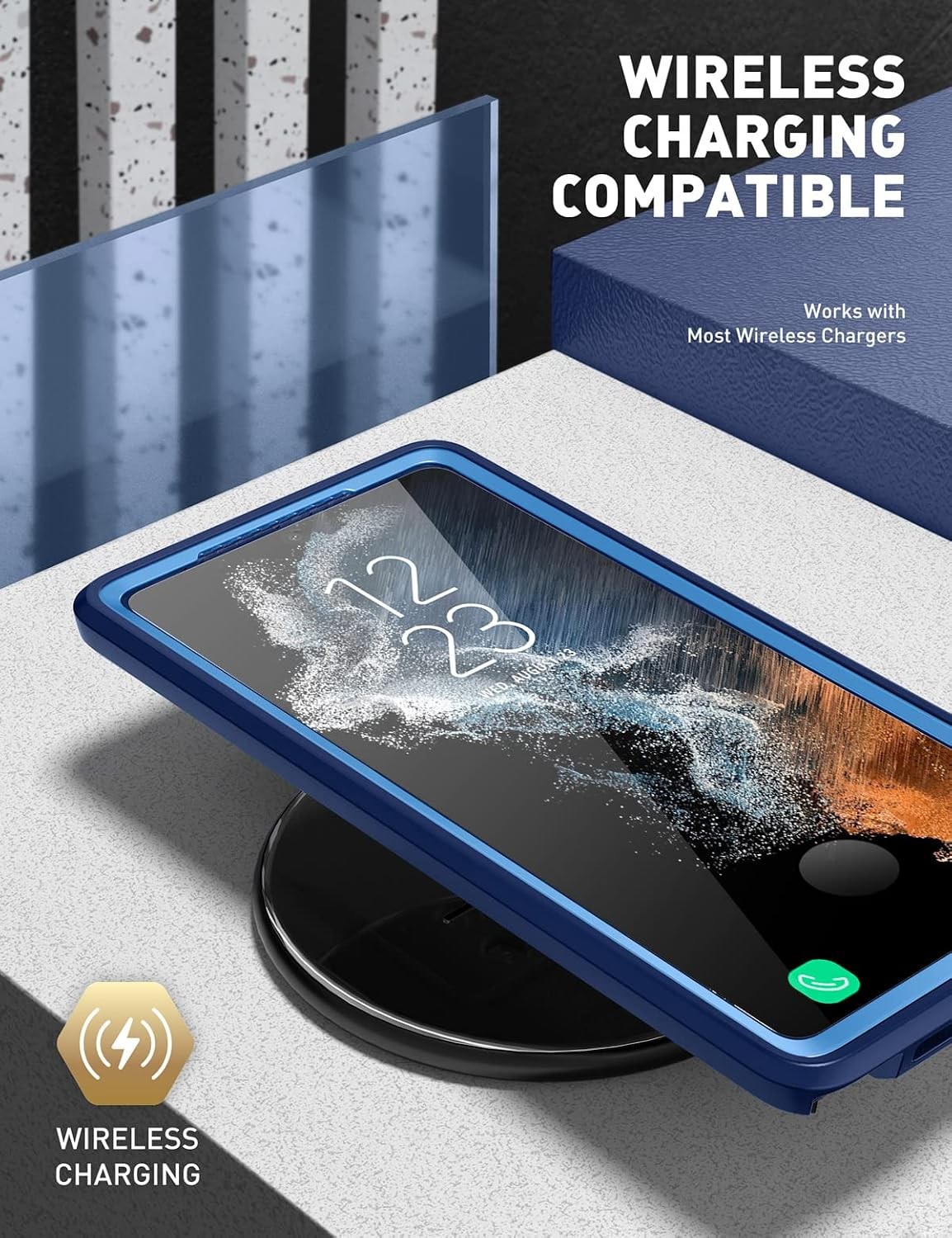 Case & Built-in Screen Protector for Samsung Galaxy S22 Ultra 5G 360 Degree Prot