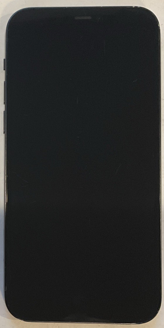 USED BLACK GSM UNLOCKED iPhone 12, 64GB A2172 MGEF3LL/A WITH 89% BATTERY HEALTH