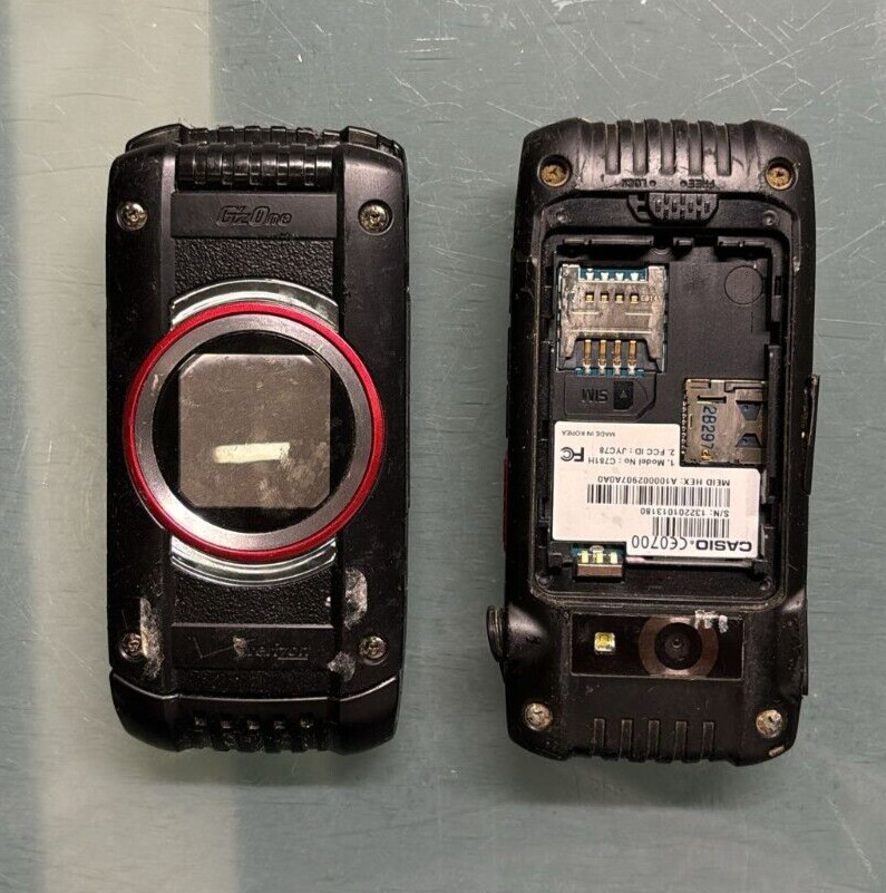 Casio G’zOne Ravine 2 Verizon 512 MB Handset Flip Phone Vintage Cellphone OEM