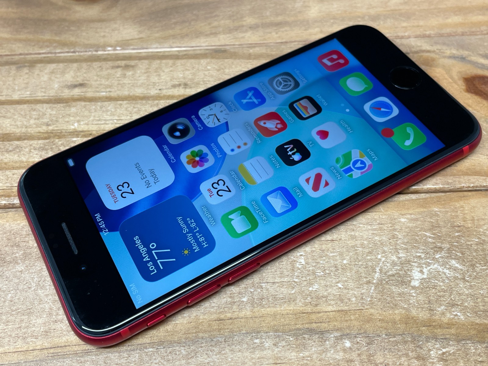 Apple iPhone SE 2nd Gen. – 64GB – RED (Unlocked) A2275 – Works – 76% Bat