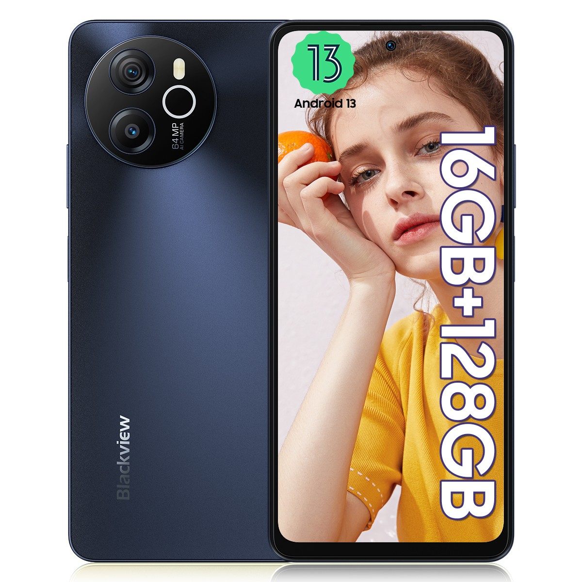 Blackview SHARK 8 Smartphone 16GB+128GB 6.78″ 120Hz Android 13 64MP 5000mAh NFC