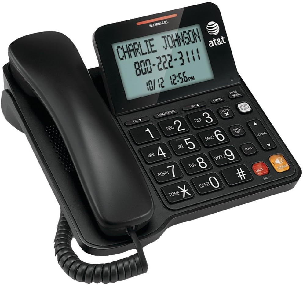 CL2940 Corded Phone with Speakerphone, Extra-Large Tilt Display/Buttons, Caller