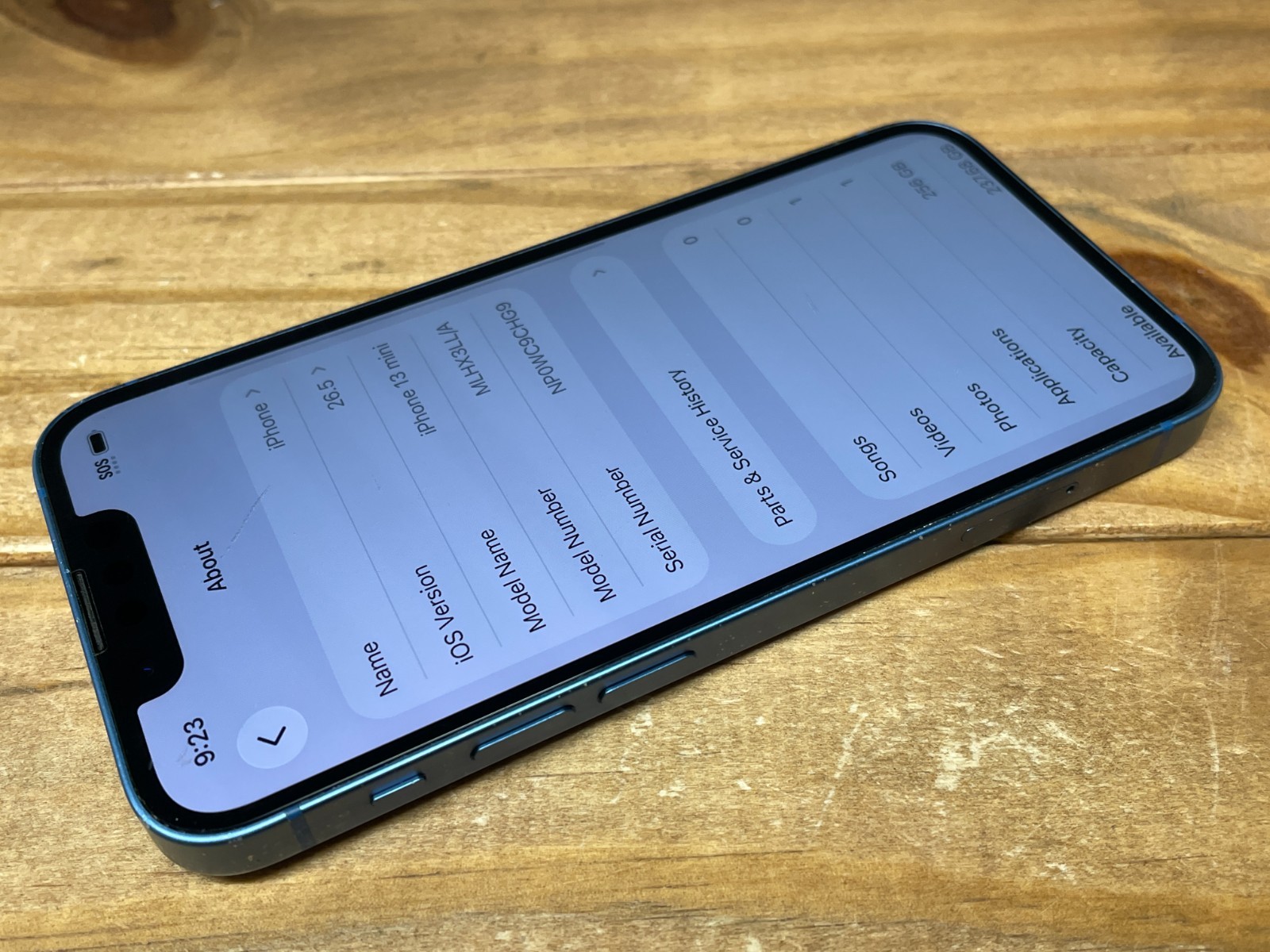 Apple iPhone 13 mini – 256 GB – Blue (Unlocked) A2481 – C Grade – 79% Bat.