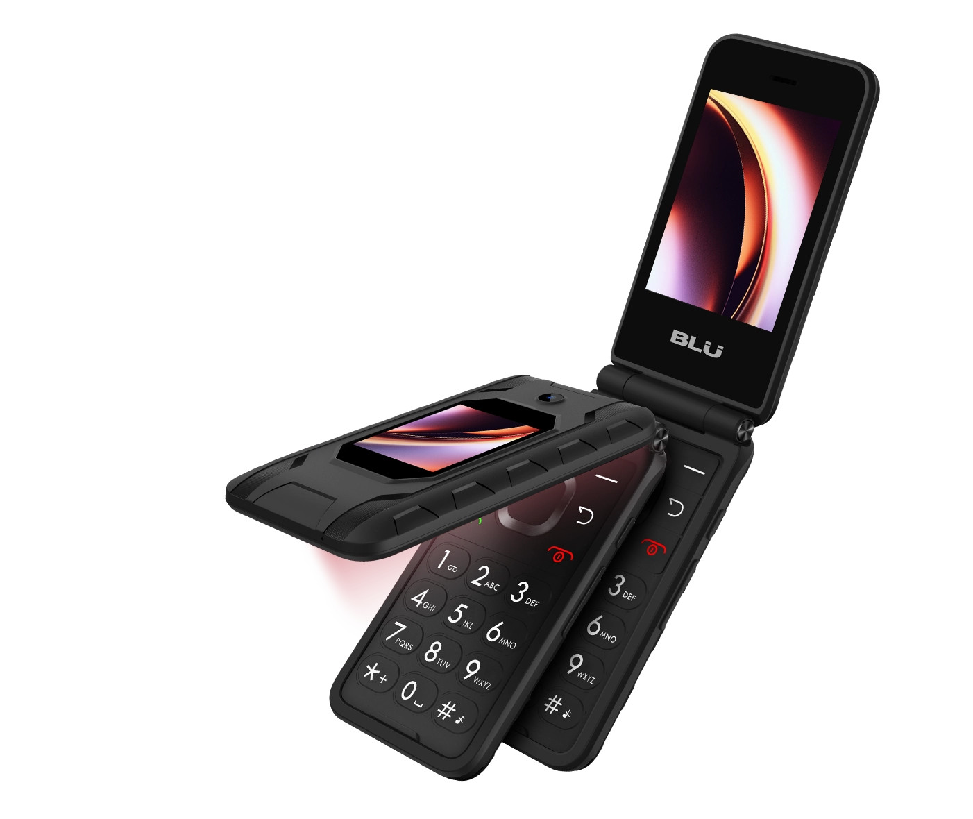 BLU Flex 4G LTE 8GB Basic Mini Compact Flip Phone Tracfone GSM Unlocked (Black)