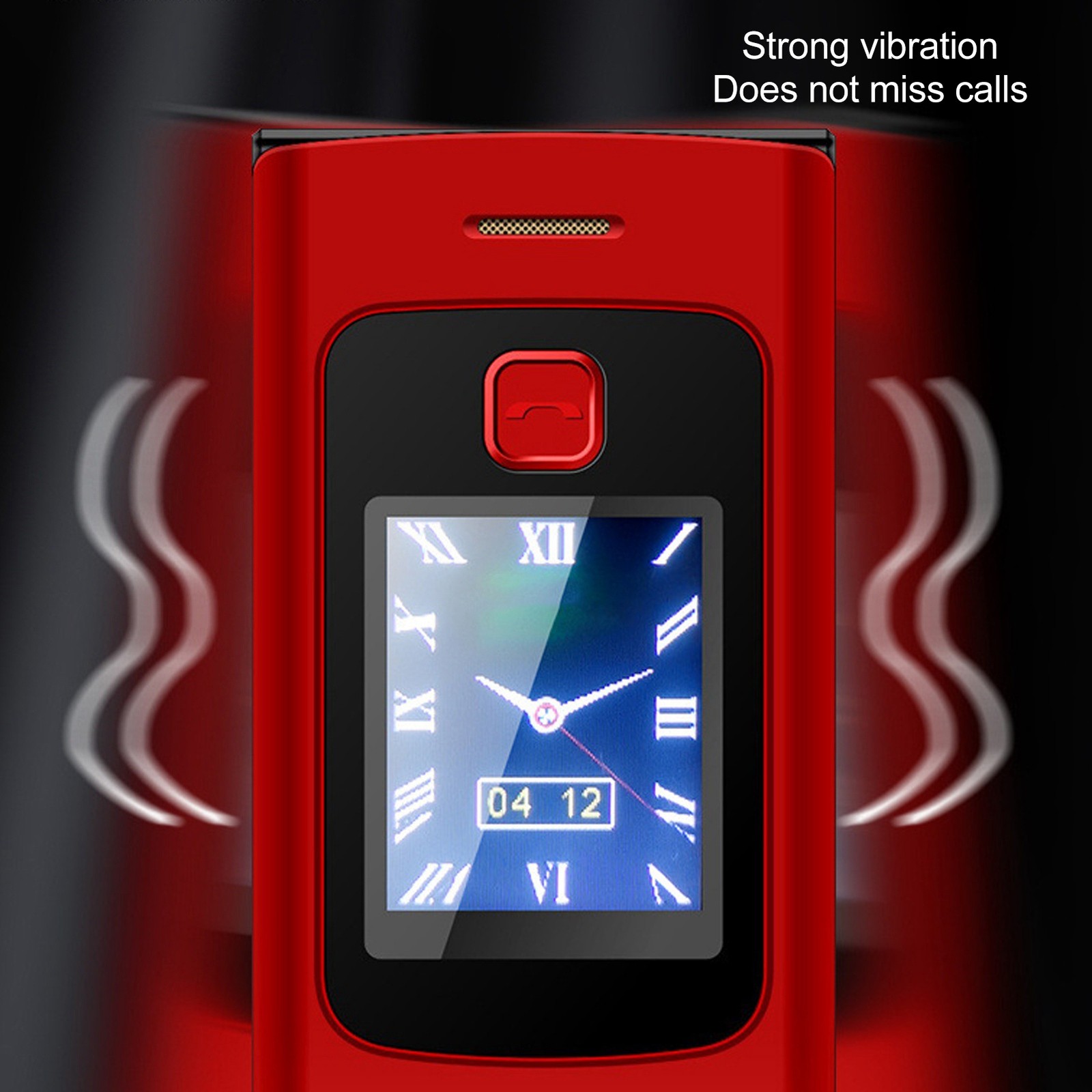 YEEMI K21+ 4G Flip Cell Phone Big Button 2.6in 1.77in Dual Screen Loud Soun XYIY