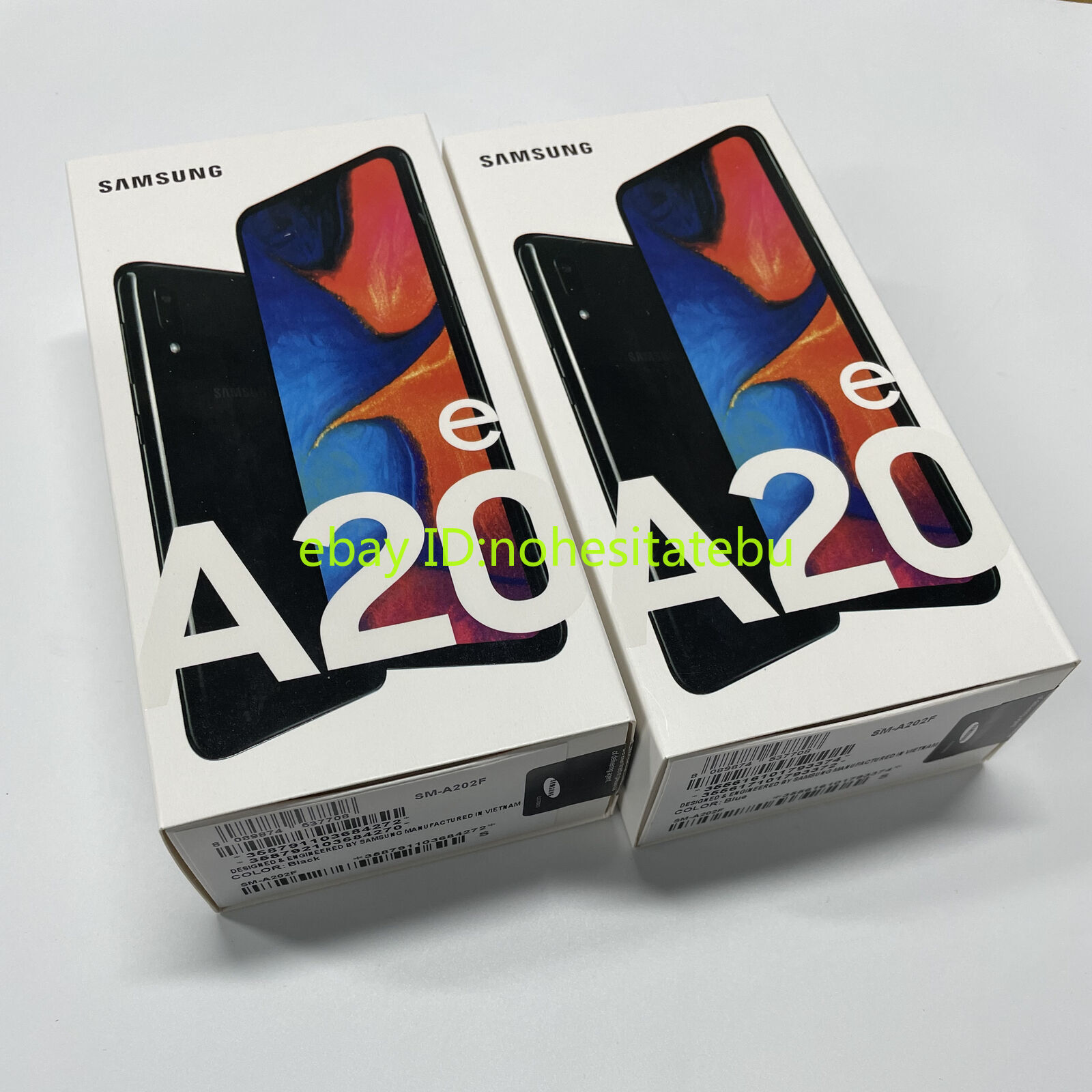 Unlocked Samsung Galaxy A20e A202F/DS 32GB+3GB Dual SIM Multicolor New Sealed