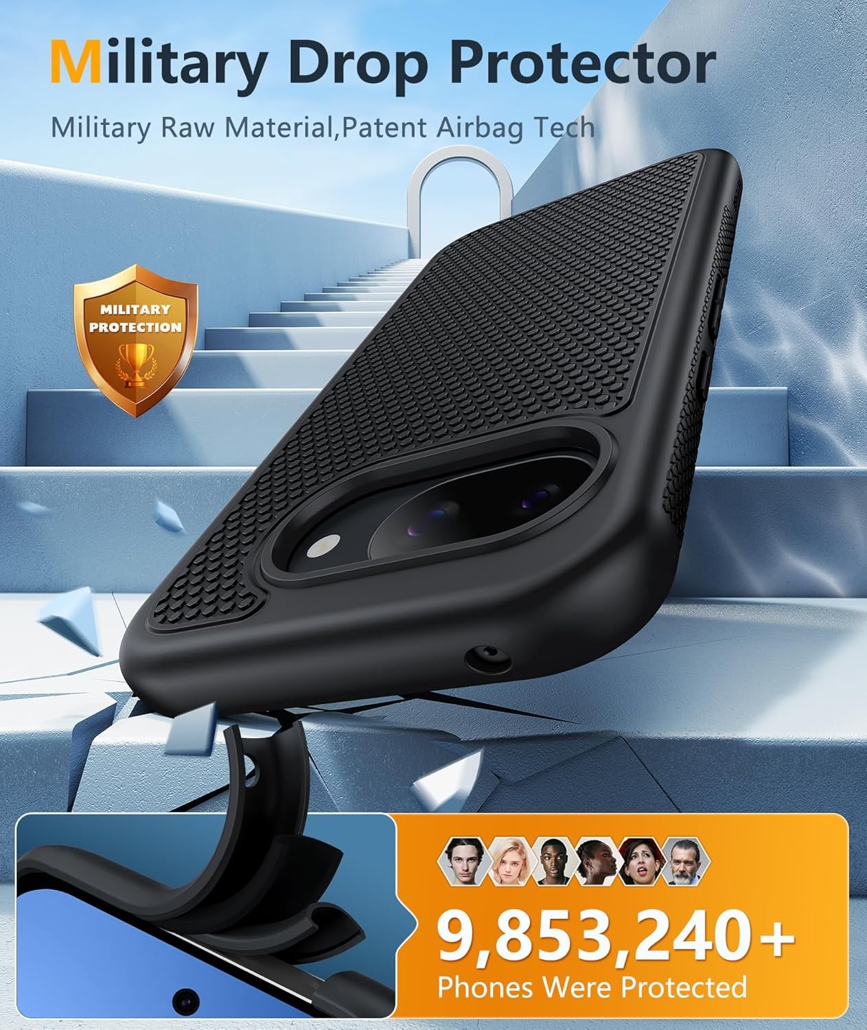 Google Pixel 10A Case – Military Grade Drop Protection, Soft TPU Shockproof Cove